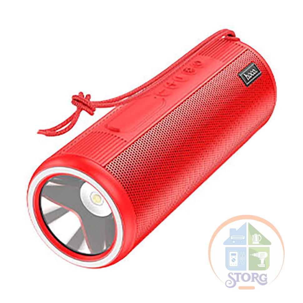 Портативная колонка  BT601 с bluetooth (TF/USB/3,5 jack/с фонариком)  Red
