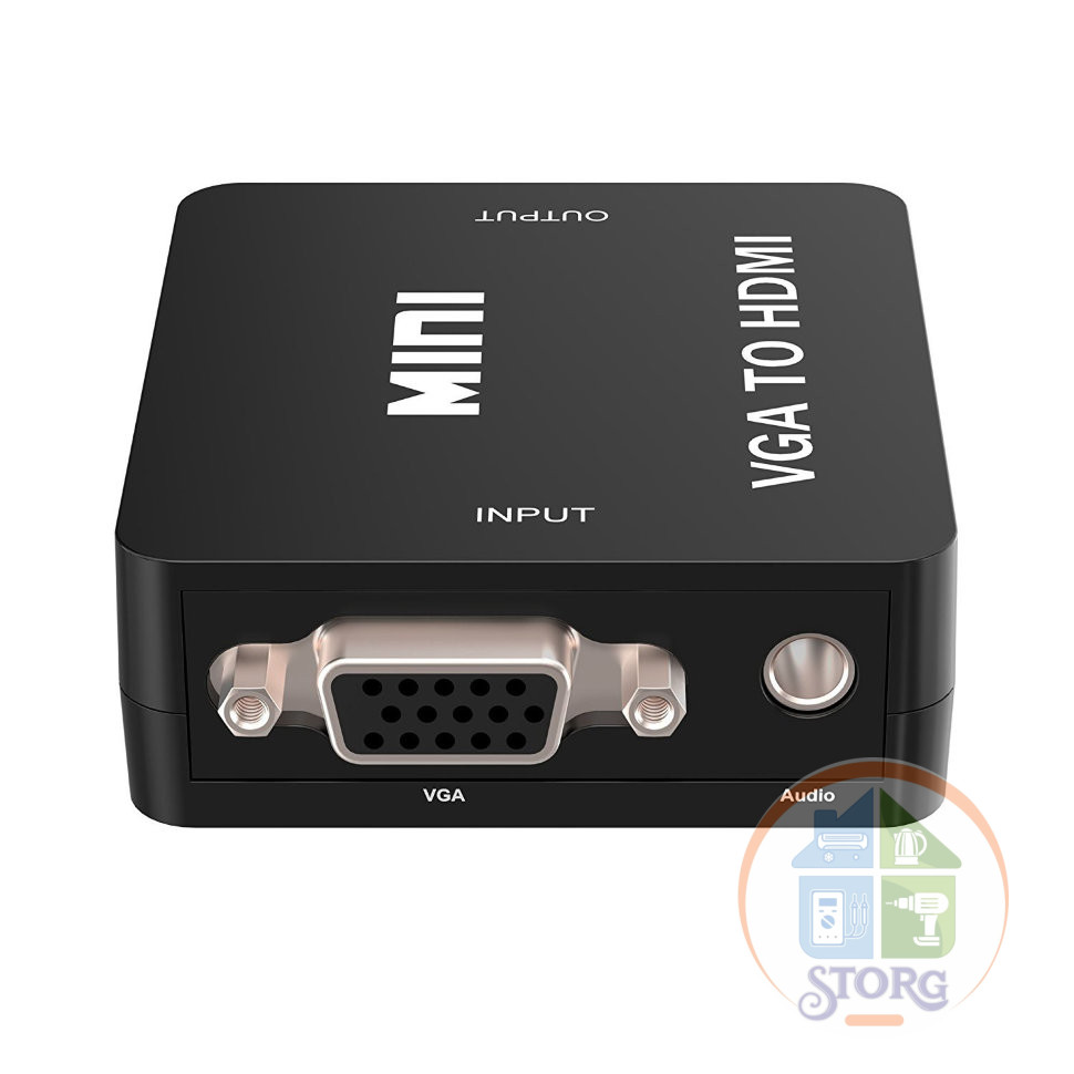 Адаптер S-TORG Mini VGA/HDMI 1080p Converter (black)