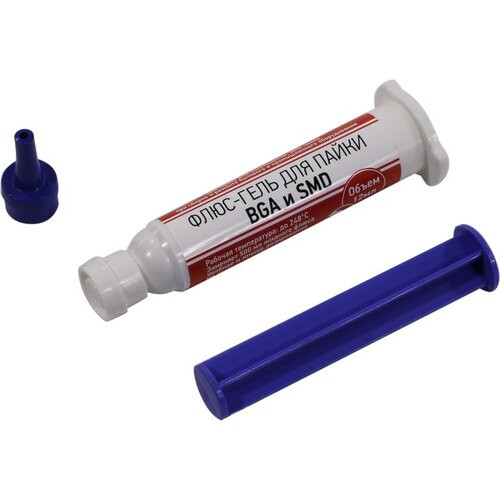 Флюс-гель для пайки REXANT BGA и SMD 12 мл (шприц)