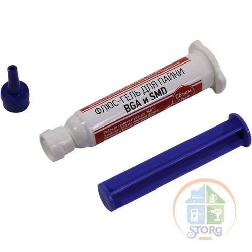 Флюс-гель для пайки BGA и SMD 12 мл (шприц) REXANT