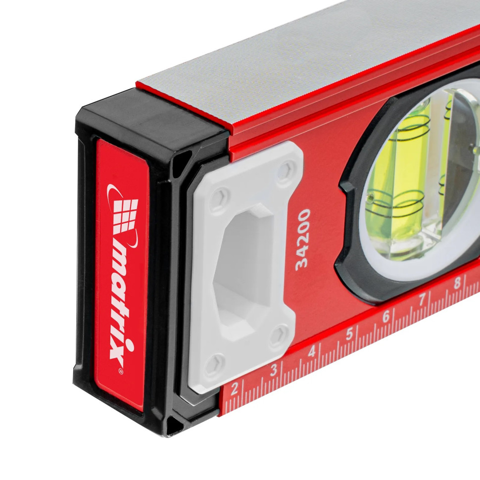 Уровень алюминиевый, фрезерованный, 3 глазка, 400 мм// Matrix