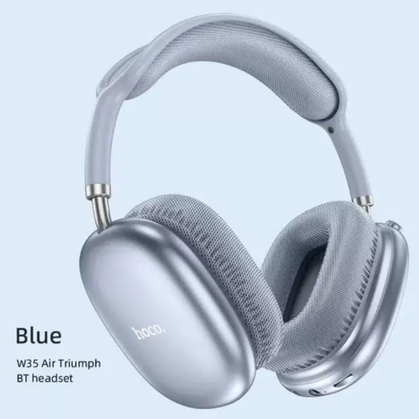 Bluetooth-наушники полноразмерные Bluetooth Hoco W35 Air (Blue) 5.3 400mah