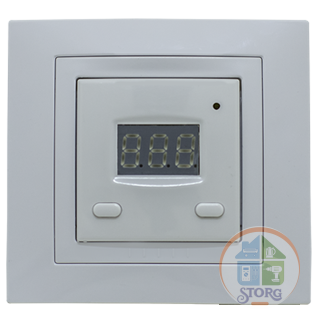 Терморегулятор Devolt электронный  TR-16ts белый (16А,теплый пол)