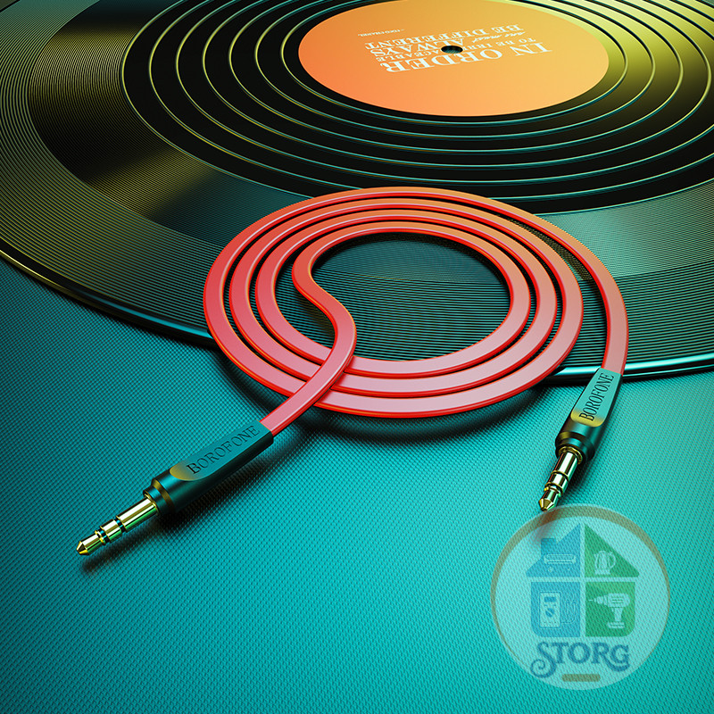 AUX кабель BOROFONE BL6 AUX audio cable(L=1M) (red)