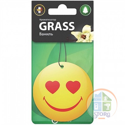 Ароматизатор картонный GRASS Смайл Ваниль ST-0400