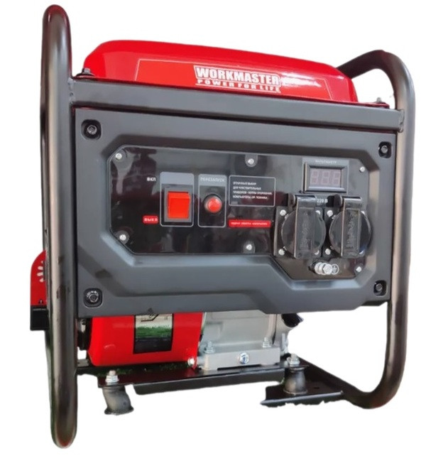 Генератор бензиновый инверторный Workmaster БГ-3900И (3/3,3 кВт, 2 розетки, дисплей, МЕДЬ)