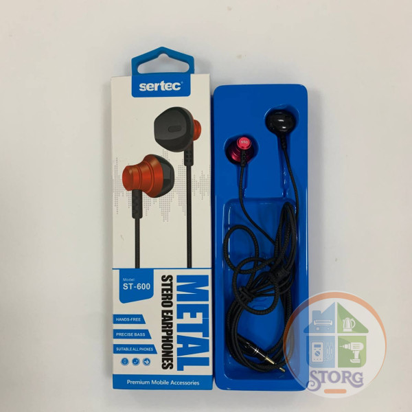 Внутриканальные наушники SerteC ST-600, red