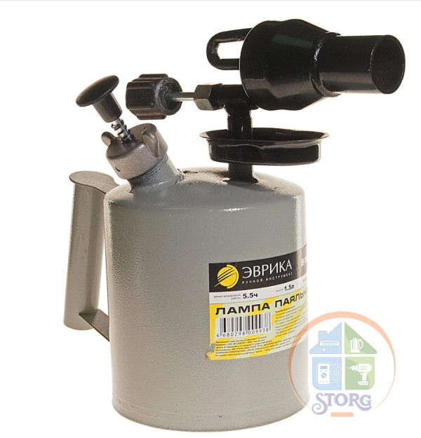 Лампа паяльная "ЭВРИКА" ER-114056, 1,5 л