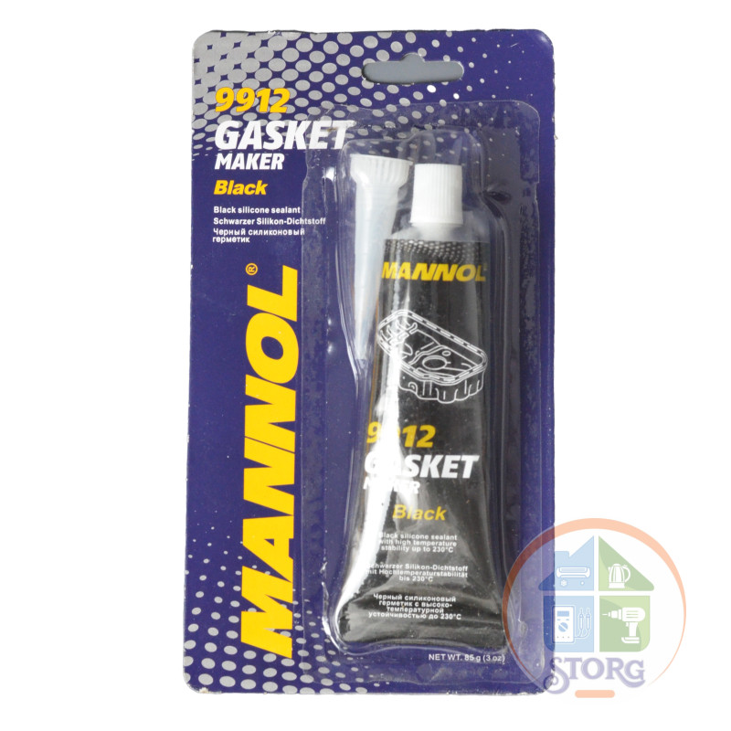 Герметик силиконовый MANNOL Черный 9912 (12шт)