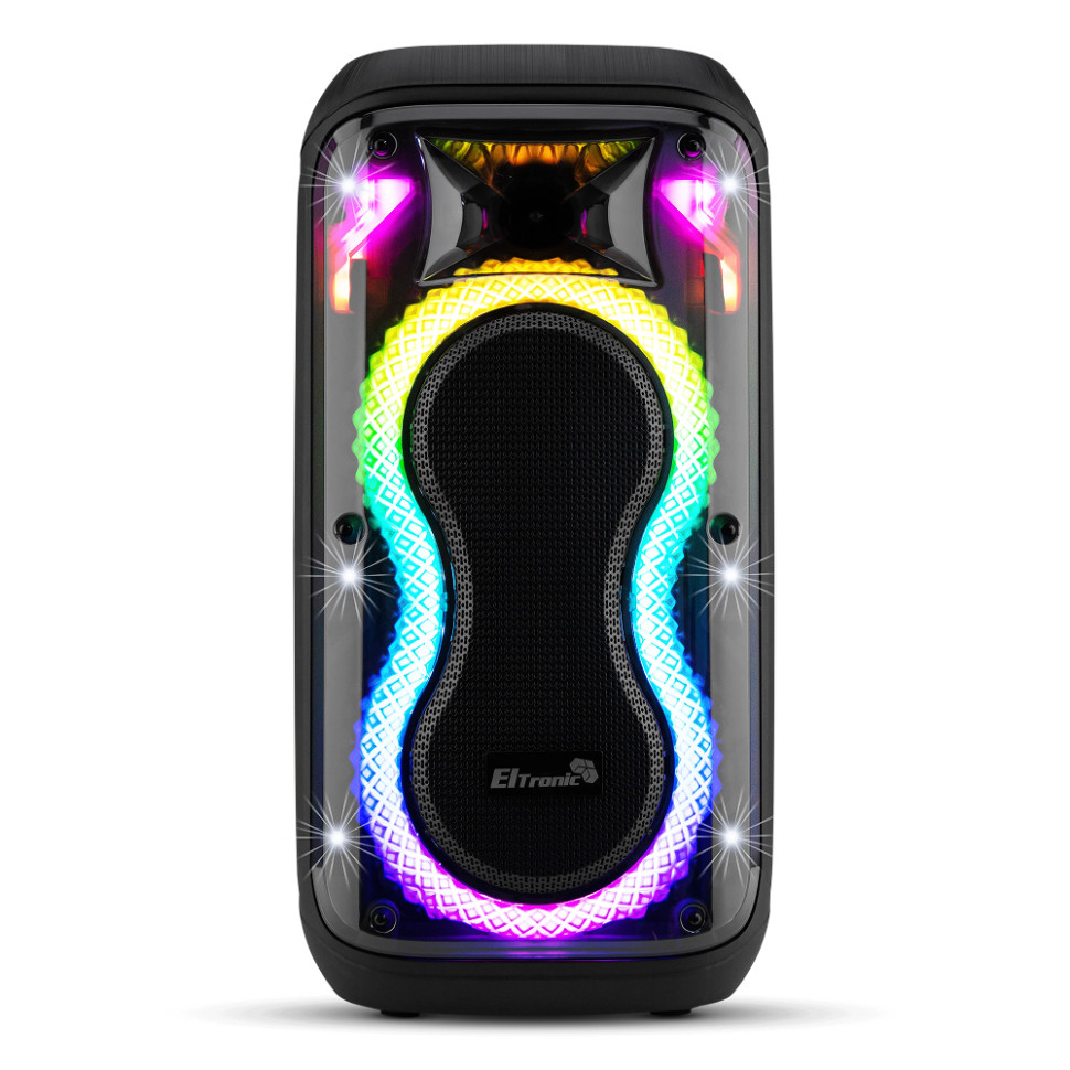 Портативная Bluetooth колонка 06" ELTRONIC 20-94 DANCE BOX 600, динамик 2шт/6.5", +2 микрофона, TWS