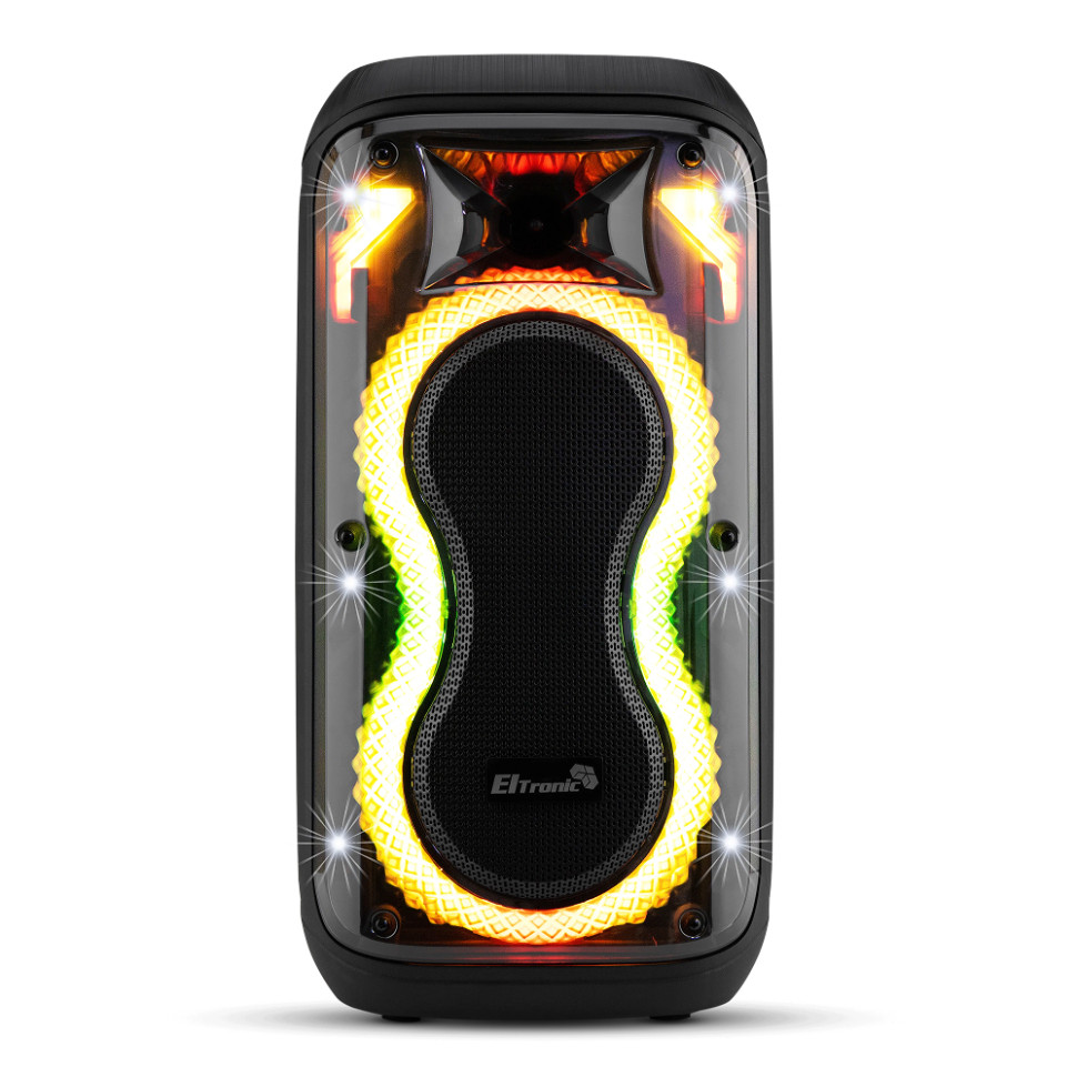 Портативная Bluetooth колонка 06" ELTRONIC 20-94 DANCE BOX 600, динамик 2шт/6.5", +2 микрофона, TWS