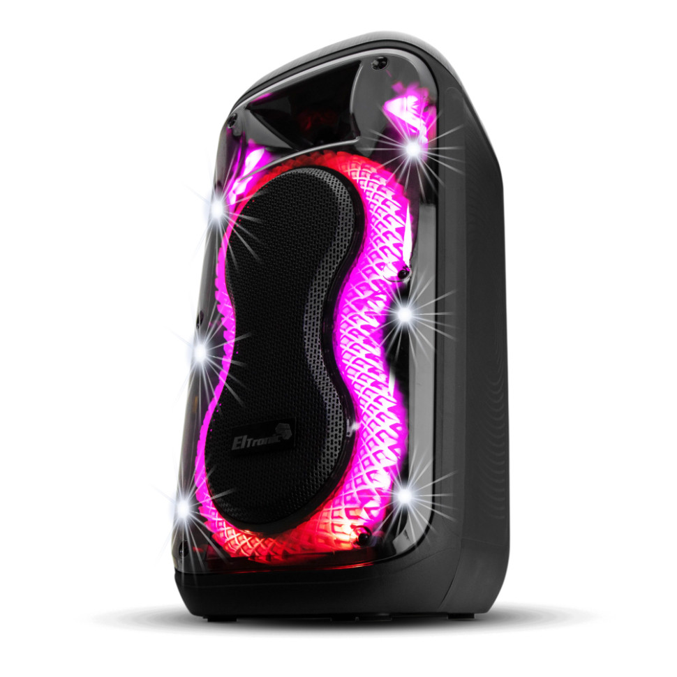 Портативная Bluetooth колонка 06" ELTRONIC 20-94 DANCE BOX 600, динамик 2шт/6.5", +2 микрофона, TWS
