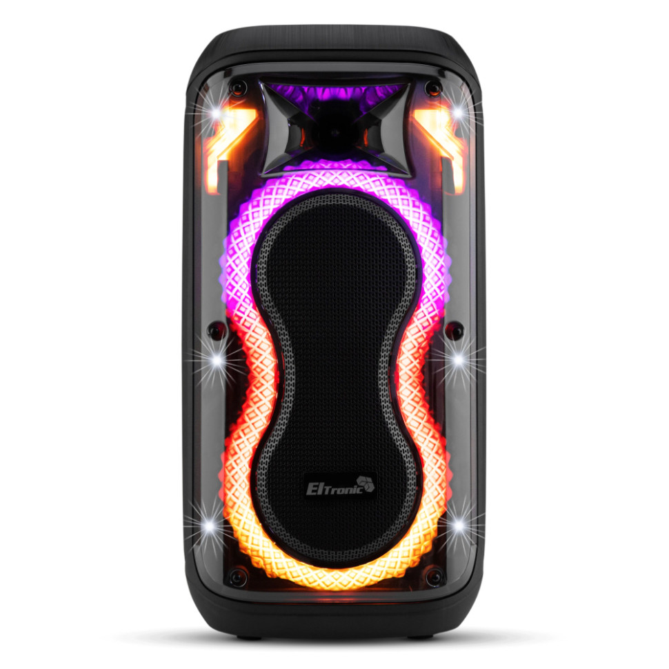 Портативная Bluetooth колонка 06" ELTRONIC 20-94 DANCE BOX 600, динамик 2шт/6.5", +2 микрофона, TWS