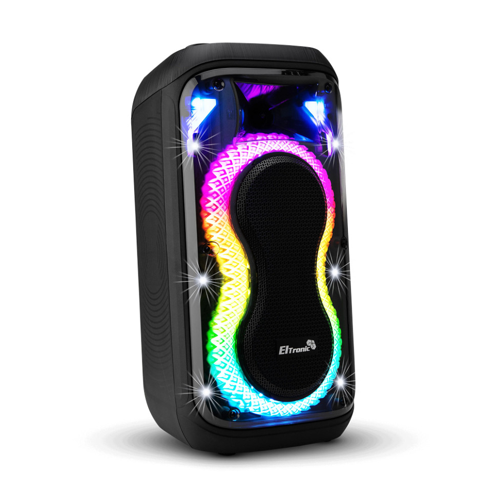 Портативная Bluetooth колонка 06" ELTRONIC 20-94 DANCE BOX 600, динамик 2шт/6.5", +2 микрофона, TWS
