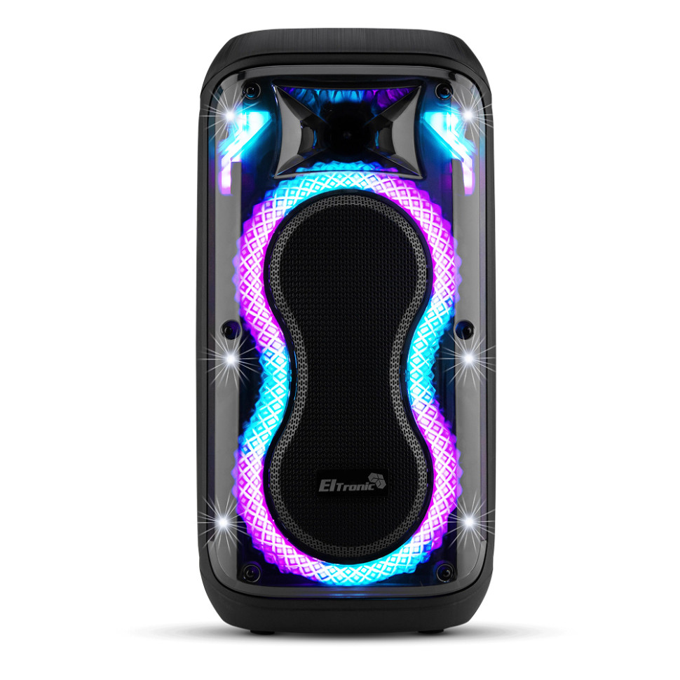 Портативная Bluetooth колонка 06" ELTRONIC 20-94 DANCE BOX 600, динамик 2шт/6.5", +2 микрофона, TWS