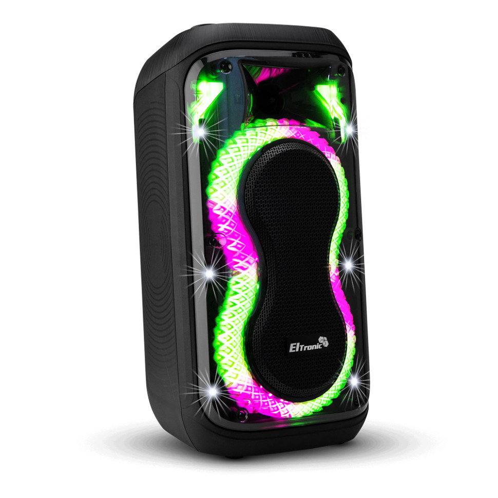 Портативная Bluetooth колонка 06" ELTRONIC 20-94 DANCE BOX 600, динамик 2шт/6.5", +2 микрофона, TWS