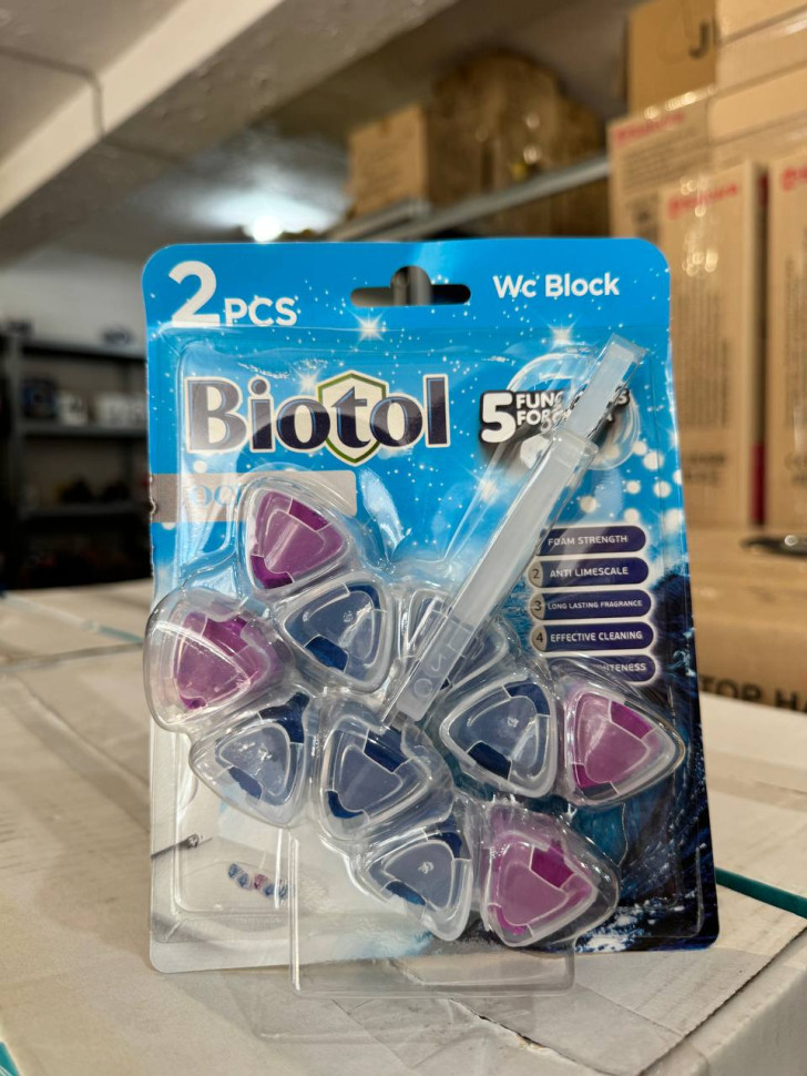 Блок для унитаза BIOTOL океан 2 шт. в уп. ( Турция )