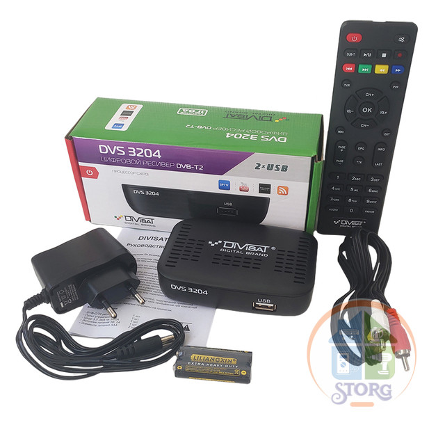 Приемник цифровой комбинированный DVS 2211 (DVB-T2, DVB-C, H.265) поддержка Dolby Digital