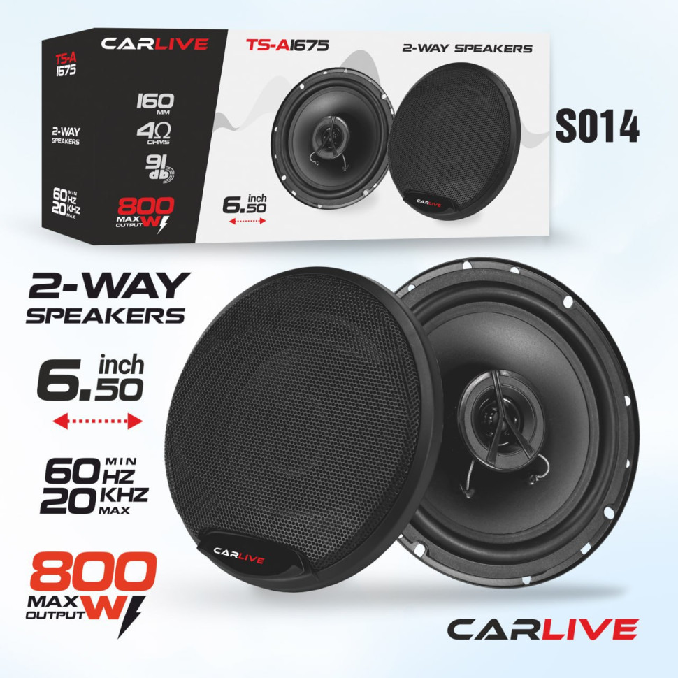 Автомобильные Динамики Carlive TS-A1675 (6)"