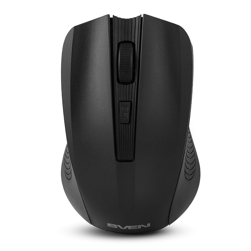 Мышь беспроводная SVEN RX-400W черный, 1400 dpi, радиоканал, USB, кнопки - 4