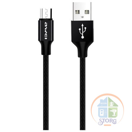 USB Кабель Awei CL-50 Micro Black
