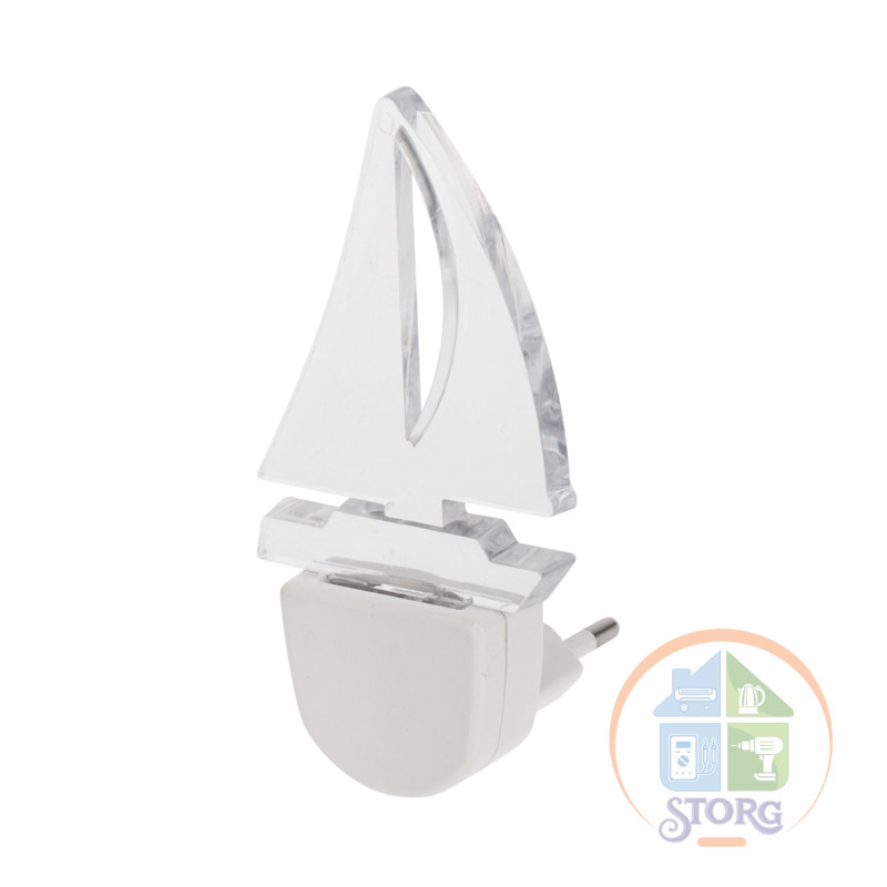 Ночник светодиодный ПАРУС ОДИНОКИЙ СИНИЙ (питание от сети AC 230 В/50 Гц) REXANT