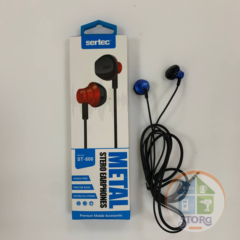 Внутриканальные наушники SerteC ST-600, blue
