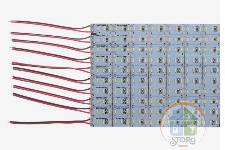 Светильник линейка 1 метр 23 Вт, 3300 Лм, SMD4014, 144 Led, 6500 K, 12 В, клеевая основа 2541869