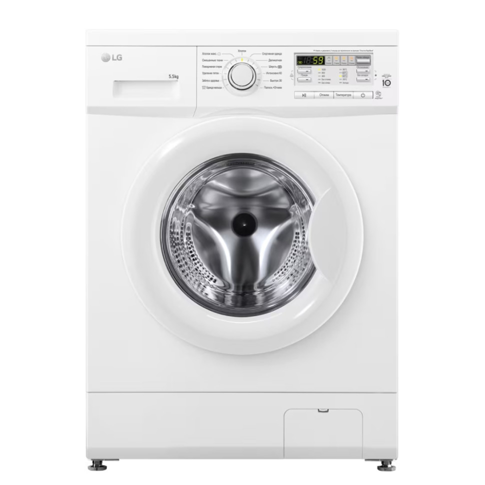 Стиральная машина LG F10B8MD Белый, 5.5кг, инверт. мотор с прямым приводом, 13 прог., 60х85х44см Стиральная машина LG F10B8MD Белый, 5.5кг, инверт. мотор с прямым приводом, 13 прог., 60х85х44см