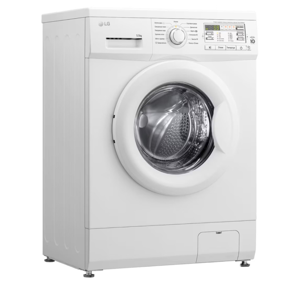 Стиральная машина LG F10B8MD Белый, 5.5кг, инверт. мотор с прямым приводом, 13 прог., 60х85х44см Стиральная машина LG F10B8MD Белый, 5.5кг, инверт. мотор с прямым приводом, 13 прог., 60х85х44см