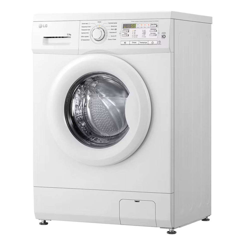 Стиральная машина LG F10B8MD Белый, 5.5кг, инверт. мотор с прямым приводом, 13 прог., 60х85х44см Стиральная машина LG F10B8MD Белый, 5.5кг, инверт. мотор с прямым приводом, 13 прог., 60х85х44см