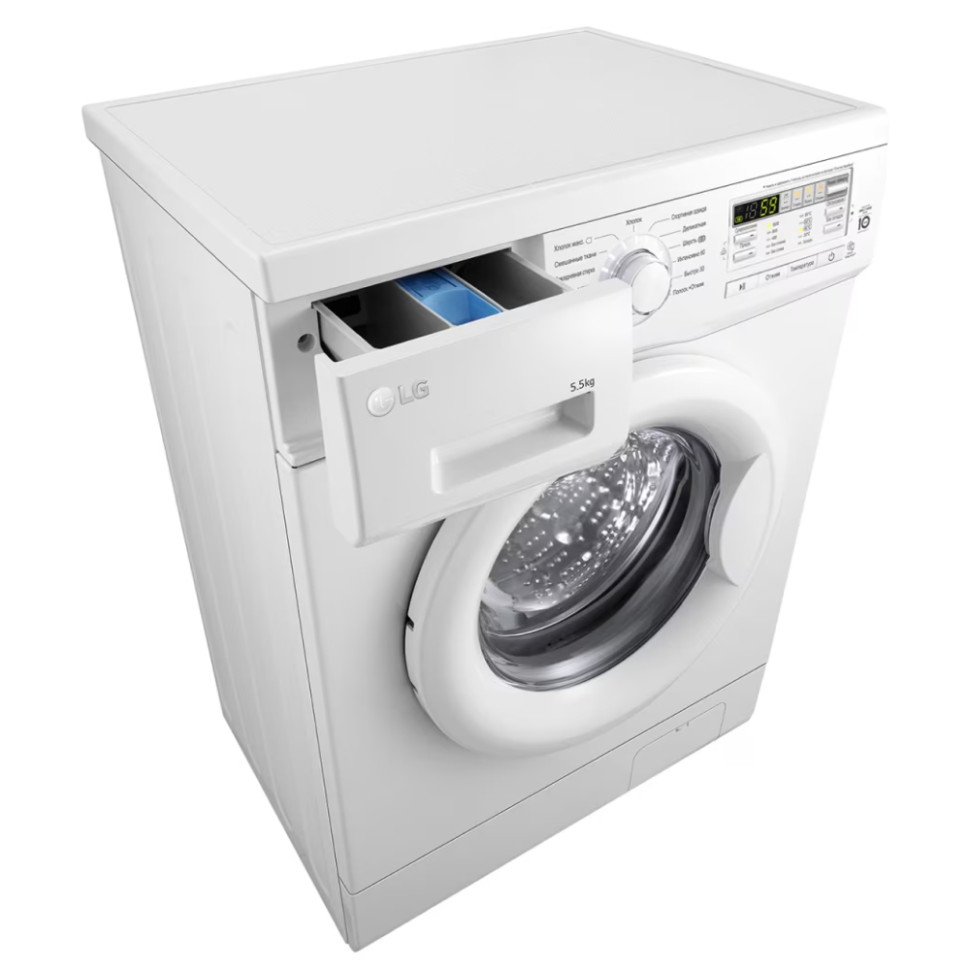 Стиральная машина LG F10B8MD Белый, 5.5кг, инверт. мотор с прямым приводом, 13 прог., 60х85х44см Стиральная машина LG F10B8MD Белый, 5.5кг, инверт. мотор с прямым приводом, 13 прог., 60х85х44см