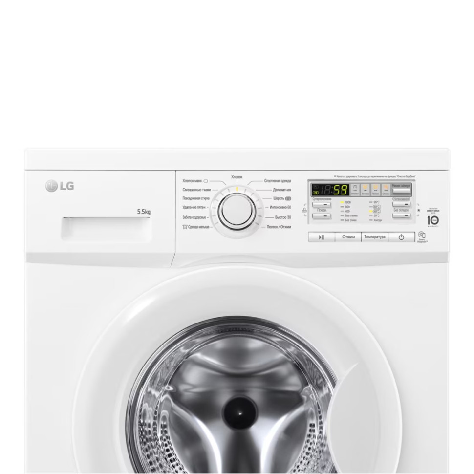 Стиральная машина LG F10B8MD Белый, 5.5кг, инверт. мотор с прямым приводом, 13 прог., 60х85х44см Стиральная машина LG F10B8MD Белый, 5.5кг, инверт. мотор с прямым приводом, 13 прог., 60х85х44см