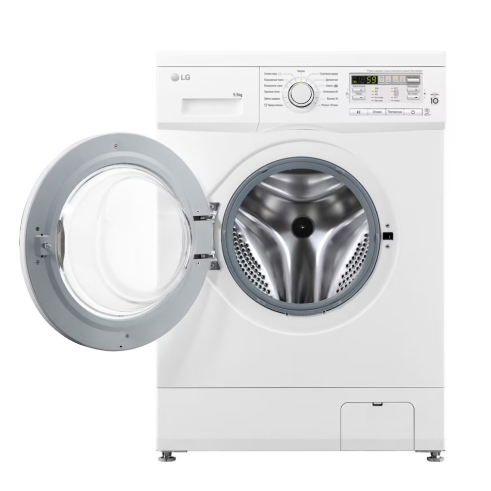 Стиральная машина LG F10B8MD Белый, 5.5кг, инверт. мотор с прямым приводом, 13 прог., 60х85х44см Стиральная машина LG F10B8MD Белый, 5.5кг, инверт. мотор с прямым приводом, 13 прог., 60х85х44см