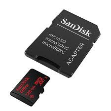 Карта памяти MicroSD 128GB  SanDisk class 10 Ultra Android UHS-I (80 Mb/s) + адаптер