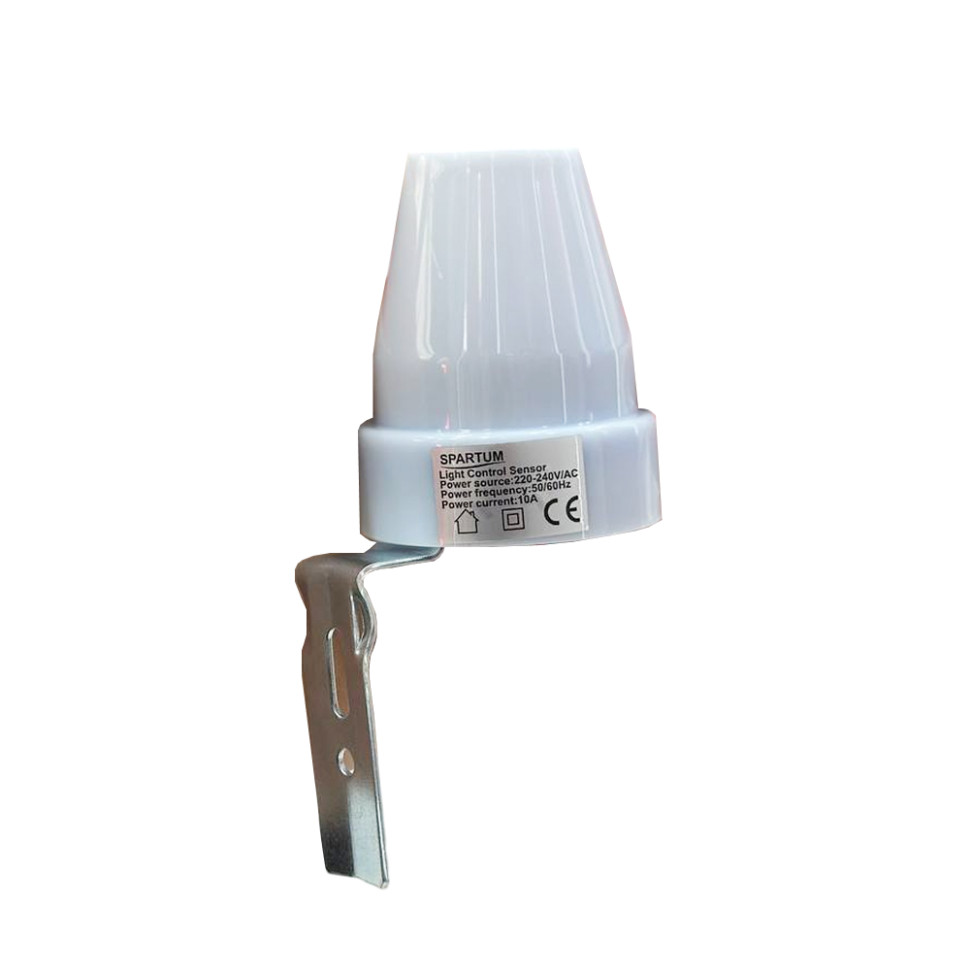 Датчик освещенности-фотореле SPARTUM AC220V/3500W-16A IP44 50/60Hz 5-15lux (уп.10шт) Датчик освещенности-фотореле SPARTUM AC220V/3500W-16A IP44 50/60Hz 5-15lux (уп.10шт)