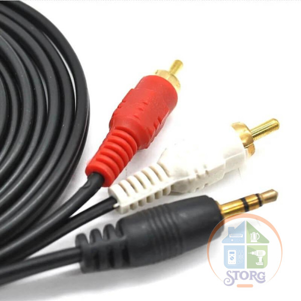 Кабель Аудио AV18 AUX-2rca 1,5м