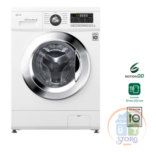 Стиральная машина LG F1096TD3 класс: A загр.фронтальная макс.:8кг белый