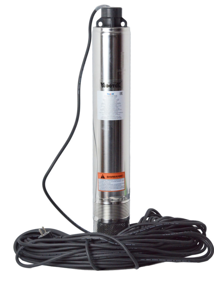 Насос погружной глубинный для скважины "Vodotok" БЦПЭ-ГВ-100-1,2-36м-НЗ для грязной воды