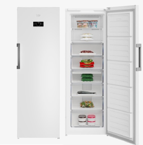 Морозильная камера Beko B3RFNK312W, Белый, 312л, NoFrost, (ШхВхГ) 185х59,5х65