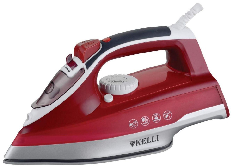 Утюг KELLI KL-1622 2200Вт, 2200Вт, антипригарное покрытие, встроенный пульверизатор