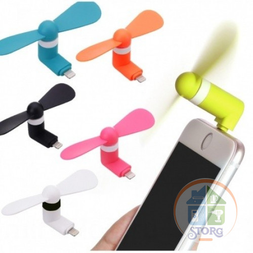 Вентилятор для телефона Micro USB (black)