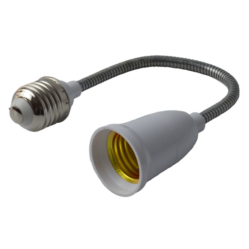 Гибкий цокольный переходник/патрон SPARTUM Е27-Е27, 20см