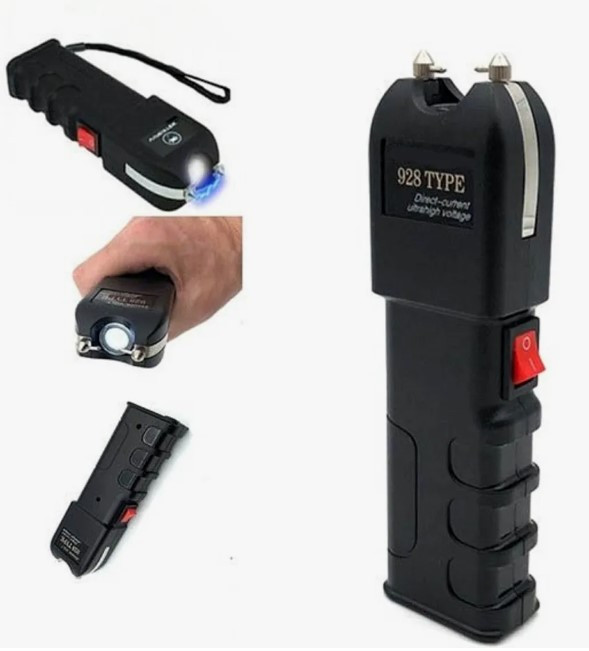 Фонарь электрошокер ИСКРА POLICE 928 аккумулятор+зарядка от сети