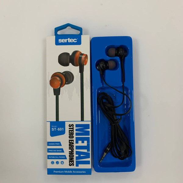 Вакуумные внутриканальные наушники SerteC ST-601 (black)