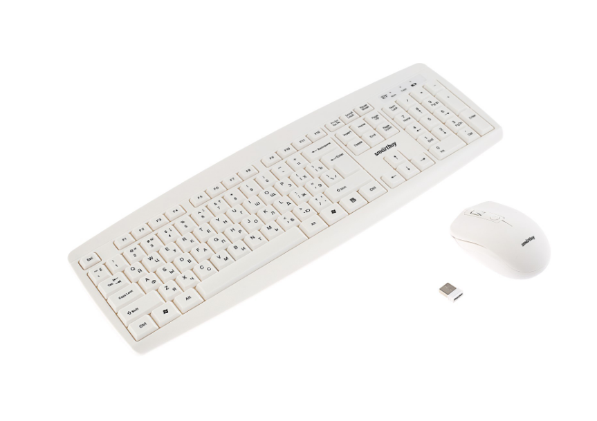 Набор беспроводной клавиатуры+мышь Smartbuy ONE 212332AG (white)