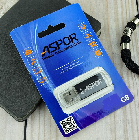 USB флеш-накопитель Flash Drive 16G USB  2.0 Aspor PK_ROCKETBK (чёрный)