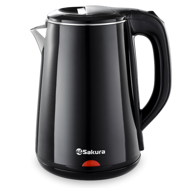 Чайник электрический SAKURA SA-2150BK (Черный; Объем 2.2л; Мощность 1800Вт; Пластиковый; Диск)