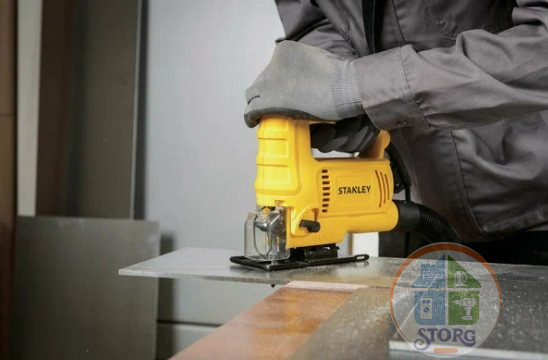 Лобзик электрический STANLEY SJ 60-RU, 600Вт, 500-3000ходов/мин, ход пилки 19мм, глуб.пропила дер./алюм/цв.метал./стали, 75мм,10мм,6мм,6мм, маятн.ход, плав.пуск,рег.част.хода, рег.маят.хода 4 ступени.