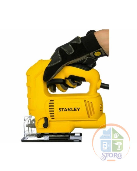 Лобзик электрический STANLEY SJ 60-RU, 600Вт, 500-3000ходов/мин, ход пилки 19мм, глуб.пропила дер./алюм/цв.метал./стали, 75мм,10мм,6мм,6мм, маятн.ход, плав.пуск,рег.част.хода, рег.маят.хода 4 ступени.